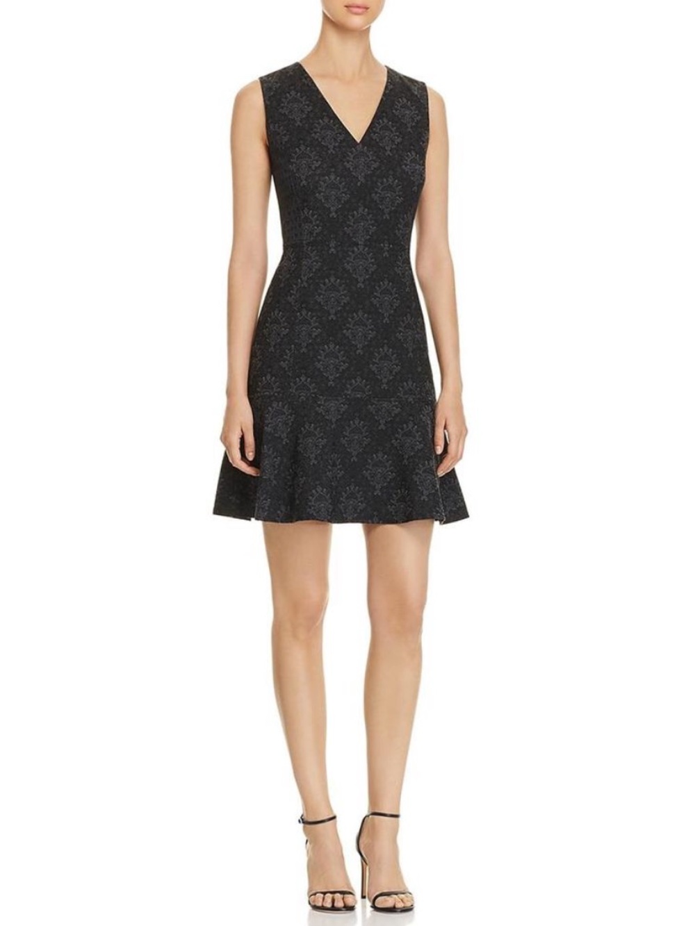 NWT Kobi Halperin Women's Karla Printed Jacquard A-Line Mini Dress